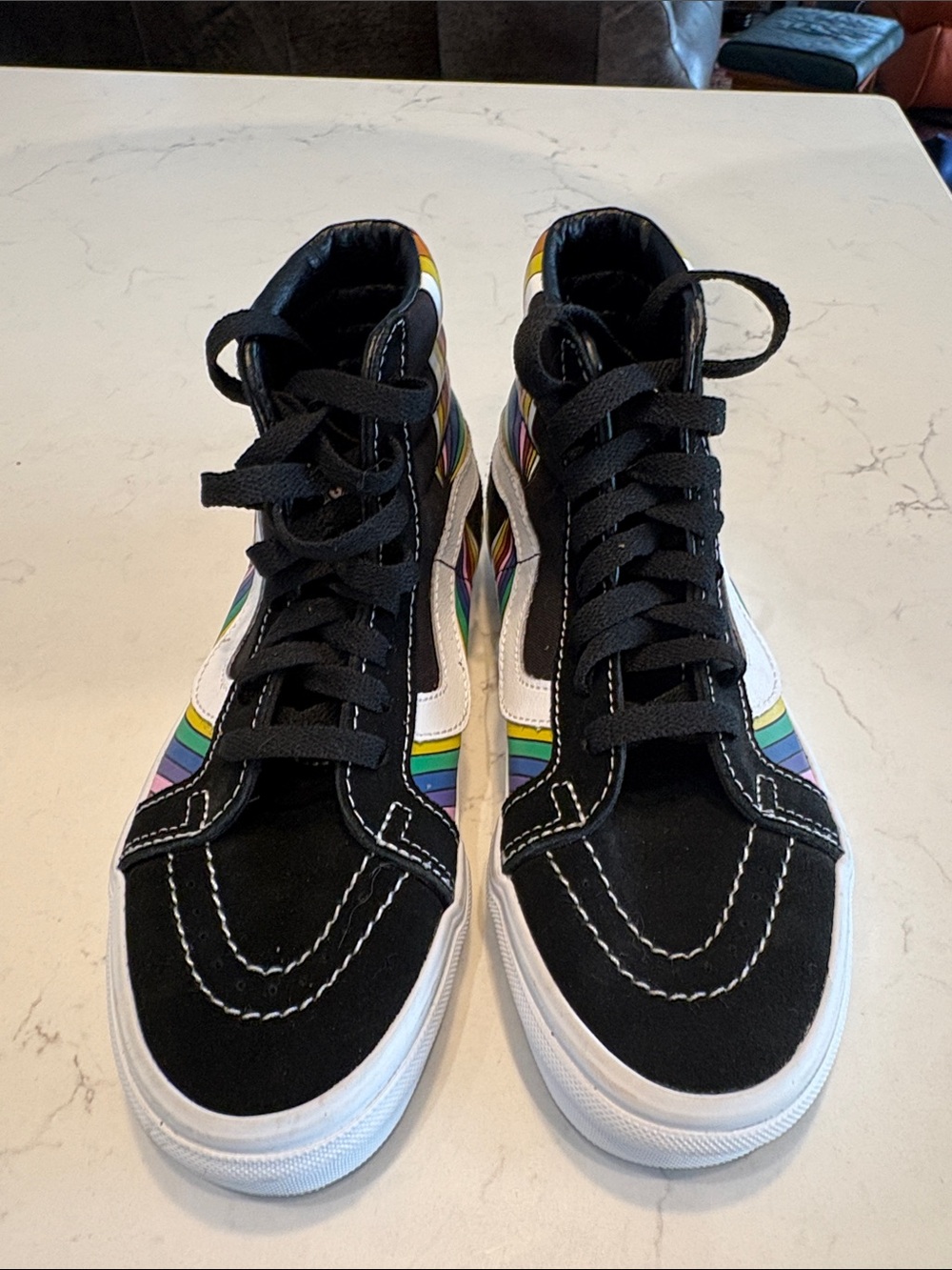 NWOT Vans Sk8-Hi Reissue 'Refract - White' High Tops Unisex - Picture 4 of 6